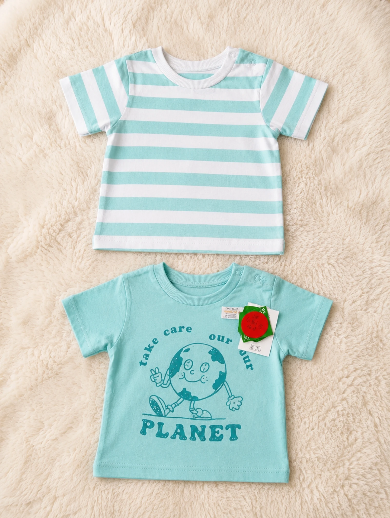 Lot de 2 tee-shirt bleu 
